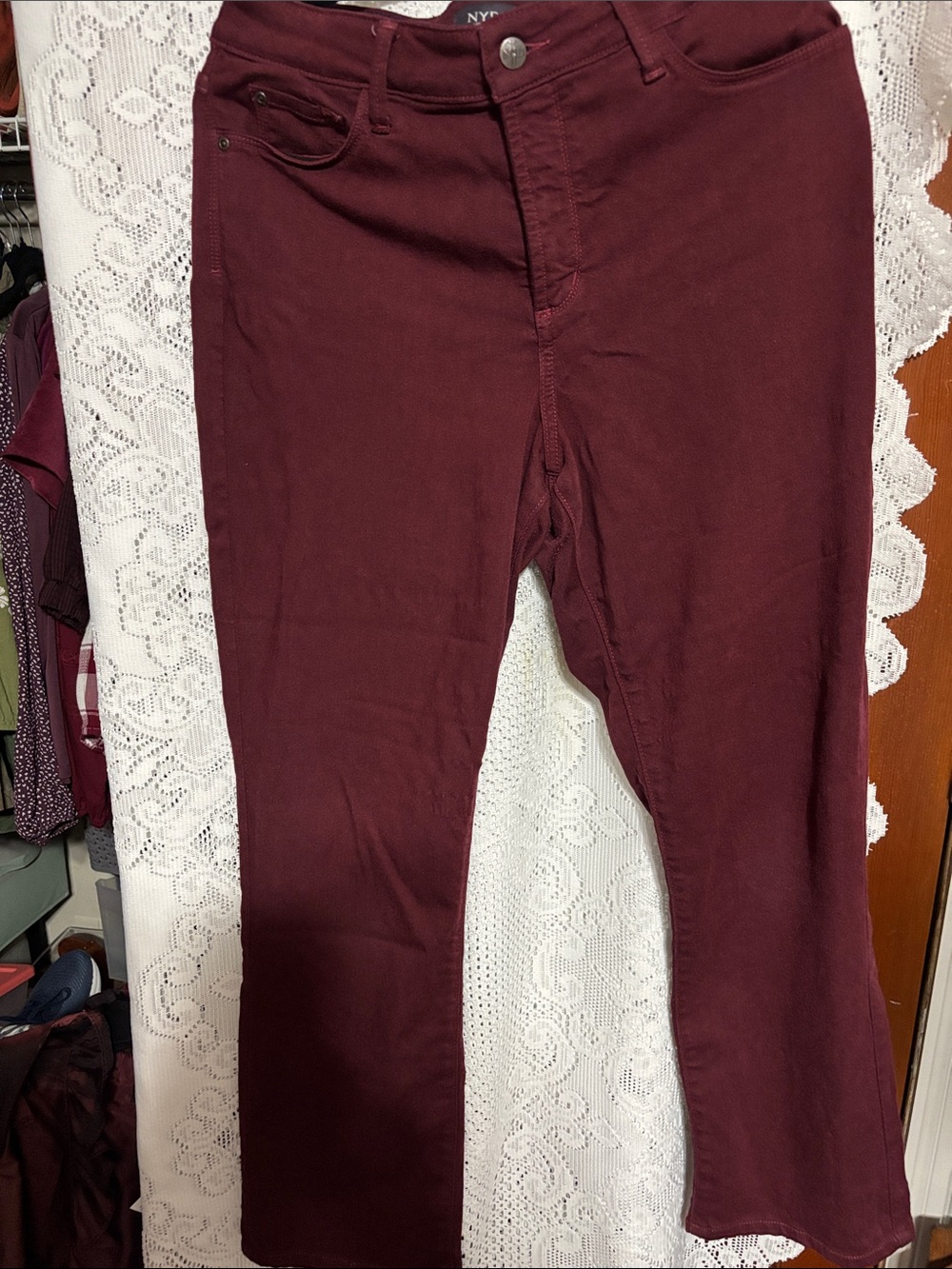 NYDJ women’s size 14 Wine Stretch Jeans